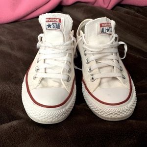 Women’s white converse